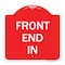 Signmission Designer Series Sign-Front End In, Red & White Aluminum Architectural Sign, 18" x 18", RW-1818-23938 A-DES-RW-1818-23938 - alternate 1